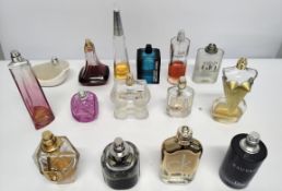 Thirty perfumes/testers and related to include Moschino, Boss and Jimmy Choo (please note: bottles m