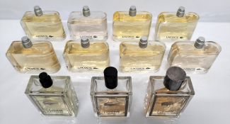 Fifty Lacoste and Ted Baker perfumes/testers and related (please note: bottles may have been used/pa