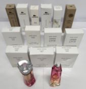 Thirty Lacoste perfumes/testers and related (Please note: bottles may have been used/packaging may h
