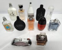 Thirty Calvin Klein perfumes/testers and related (please note: bottles may have been used/packaging