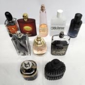 Forty four perfumes/testers and related to include Armani, Valentino, Prada, YSL and Dior (please no
