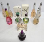 Fifty two perfumes/testers and related to include Sarah Jessica Parker, Katy Perry, Billy Eilish and