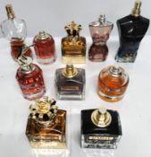 Forty Jean Paul Gaultier perfumes/testers and related (please note: bottles may have been used/packa
