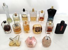 Forty perfumes/testers and related to include Michael Kors, Paco Rabanne, Armani and Boss (please no