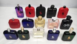 Thirty Ralph Lauren perfumes/testers and related (please note: bottles may have been used/packaging