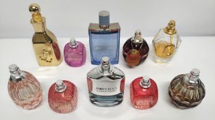 Forty Jimmy Choo perfumes/testers and related (please note: bottles may have been used/packaging may
