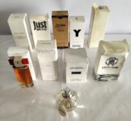 Thirty perfumes/testers and related to include Jean Paul Gaultier, Elie Saab, Chloe and CK (please n