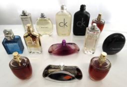Thirty Two Calvin Klein perfumes/testers and related (please note: bottles may have been used/packag