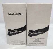 Two as new Paloma Picasso testers - 1 x eau de parfum and 1 x eau de toilette, 100ml bottles, sealed