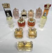 Thirty one Elie Saab and Estee Lauder perfumes/testers and related (please note: bottles may have be