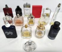 Fifty perfumes/testers and related to include Lancome, Issy Miyake, Chanel and Dior (please note: bo