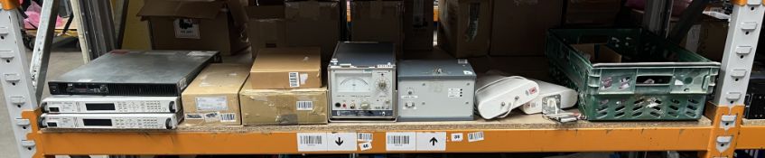 Assorted Electronic Test and Fiber Optic equipment.