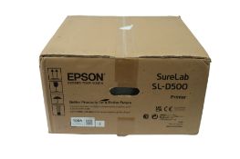 As new Epson SureLab SL-D500 Colour Inkjet Printer (P/N: C11CK56301BY) (Box open).