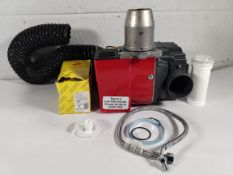 A Riello RDB2.2 Burner, BX V15-26, plastics have some damage.