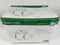 An as new Vortice Lineo 100T mixed flow commercial in-line 4