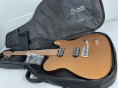 A Harley Benton 25th Anniversary Fusion-T 2023, Firemist Satin Metallic.