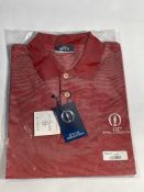 The Open 151st Royal Liverpool golf polo (XL).