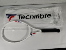 A Technifibre T-Flight 300 unstrung tennis racket (Note: racket has some minor damage and has been p