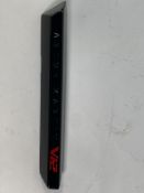 A gloss black left hand side strake assembly kit for a 2025 Aston Martin Vanquish Super GT V12.