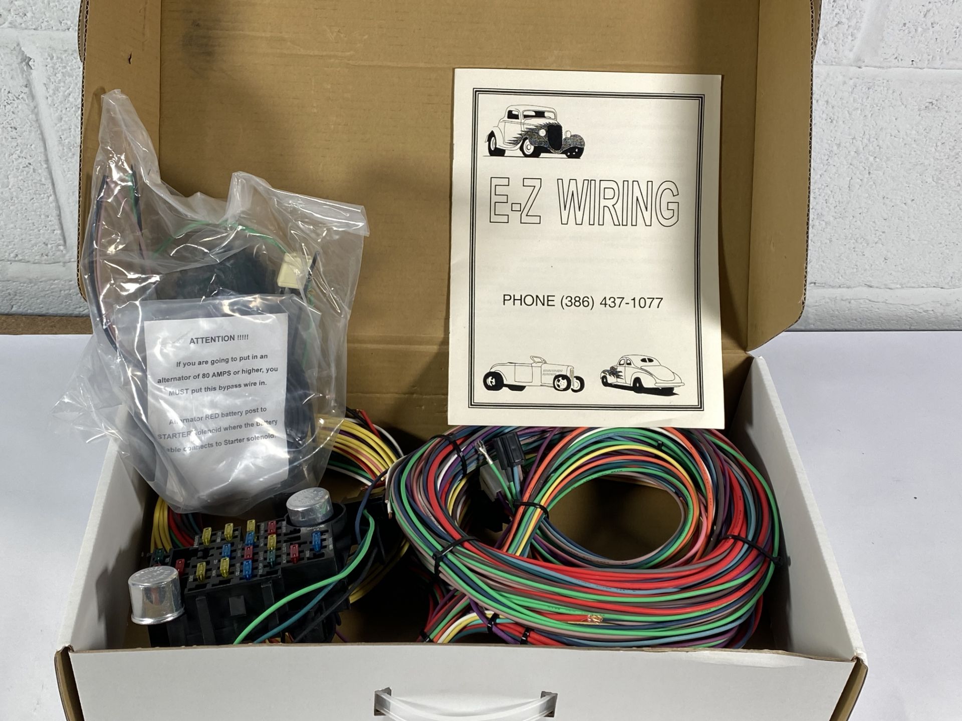 An EZ wiring 21-circuit wiring loom harness.