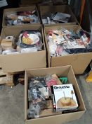 Five boxes of as new kitchenware's to include brands Cole and Mason, Swissmar and Zyliss.
