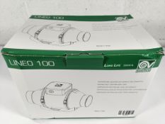 An as new Vortice Lineo 100T mixed flow commercial in-line 4