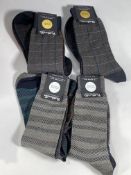 Eight packs Pantherella Marino Royale socks (Medium).