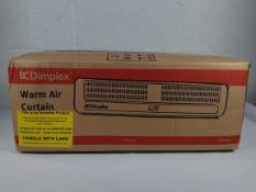 As new DIMPLEX AC3N Warm Air Curtain over the door heater. (box sealed).