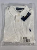A Ralph Lauren polo shirt (Small).