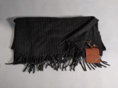 A Loro Piana pinstripe scarf.