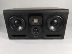 A pre-owned HEDD Type 30 active 3-way studio monitor.