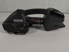 A pre-owned Signode BXT3-16 Strapping Tool (NO BATTERY).