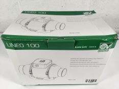 An as new Vortice Lineo 100T mixed flow commercial in-line 4