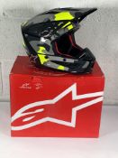 An as new Alpinestar SM5 Rover 2 MX helmet (Size S).