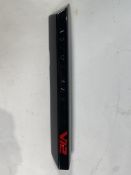 A gloss black left hand side strake assembly kit for a 2025 Aston Martin Vanquish Super GT V12.