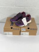 Two pairs of women's Reebok GL6000 trainers (UK 4).