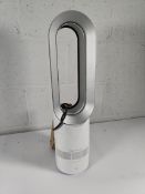 A pre-owned Dyson hot cool jet focus AM09 white nickel (requires stand and remote control).