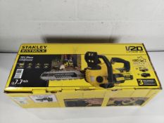 A Stanley Fatmax 18V V20 30cm chainsaw, box opened (SFMCCS630M1).