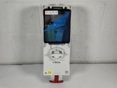 As new Bals CEE Norm Interlocked Wall Socket, 63A, 400V, 3P+N+E (880464-A).