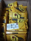 Twenty boxes of DeWalt straight shank masonry 5 piece drill bits sets (please note: some items have
