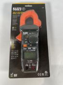 An as new Klein Tools CL320 400A AC Auto-Ranging Digital Clamp Meter.
