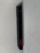 A gloss black left hand side strake assembly kit for a 2025 Aston Martin Vanquish Super GT V12.