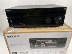 A Sony STR-AN1000 Multi Channel AV Receiver (UK power adaptor required).