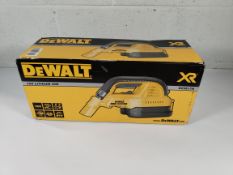 An as new DeWalt DCV517N 18V XR cordless wet and dry vacuum (unit only).