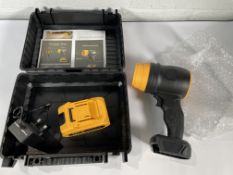 Six as new portable air blowers with batteries and chargers (unbranded).