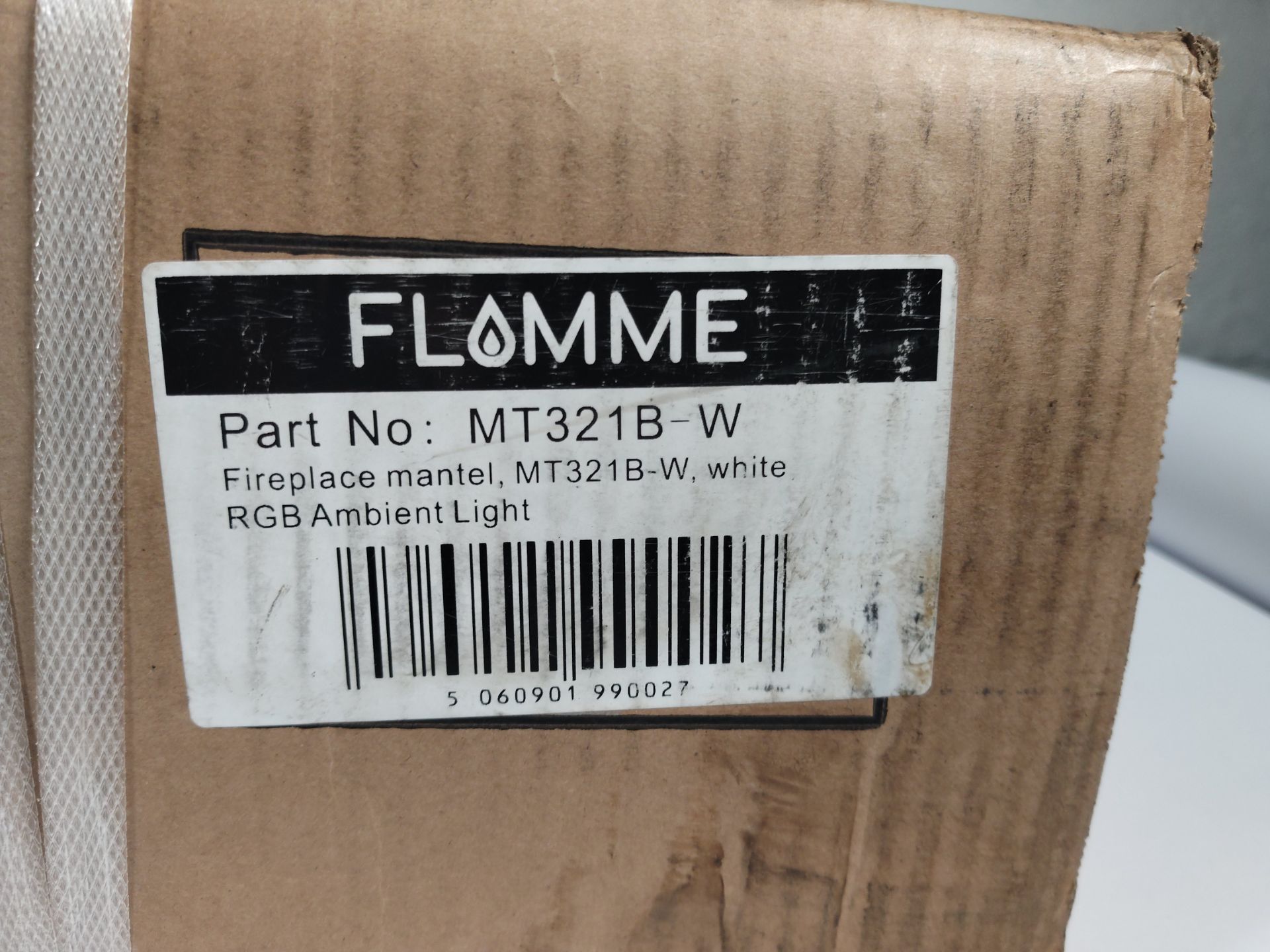 An as new FLAMME 40" Mardella fireplace surround . - Image 2 of 2