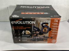 An Evolution R210SMS mitre saw.