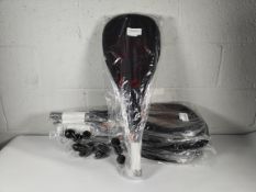 Five sets of as new Dunlop Biotec Lite Squash Rackets with 3 balls (2 rackets per set).