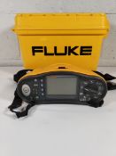 A pre-owned Fluke 1664FC multifunction installation tester (unit and case only).