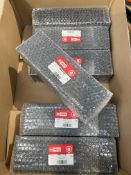 Six as new RS PRO Heatsinks 903-3100 universal rectangular alu, 0.12°C/W, 100 x 300 x 83mm.